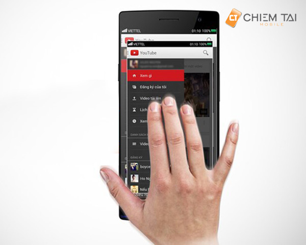 Cách chụp màn hình điện thoại Vivo bằng cách vuốt 3 ngón tay