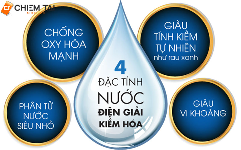 Đặc tính của nước ion kiềm là gì?