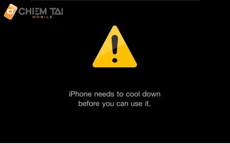 Điện thoại iPhone quá nóng nên bị cảnh báo