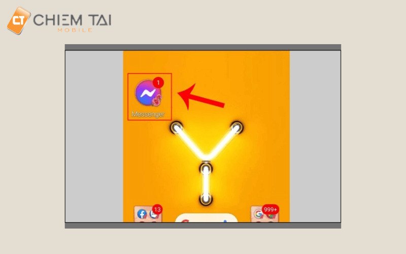 Mở messenger trên điện thoại