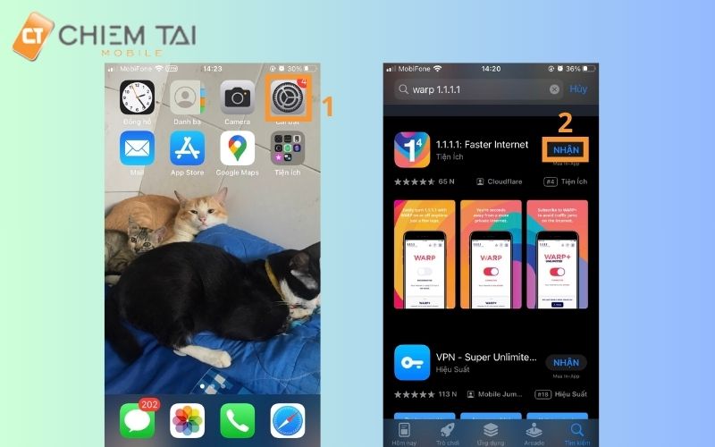 Tải app 1111 trên di động