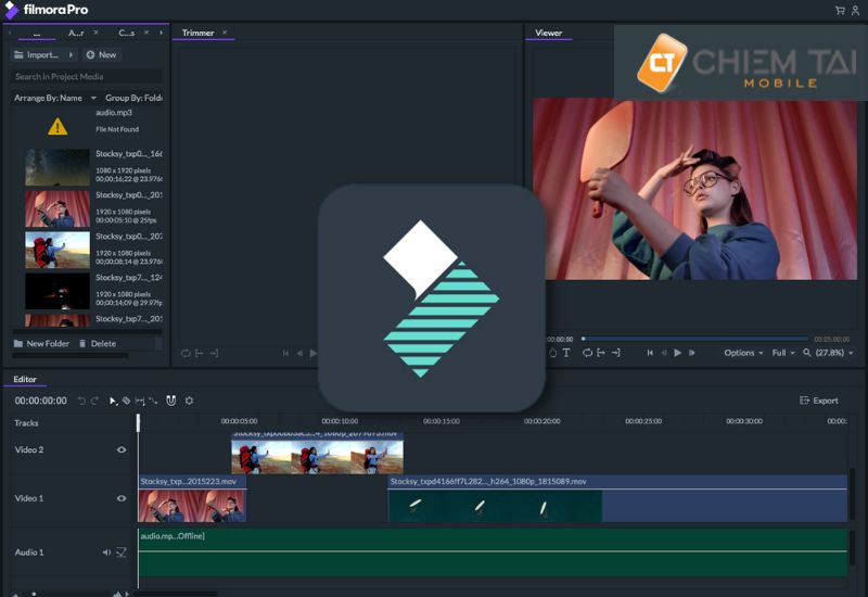 Phần mềm edit video Filmora