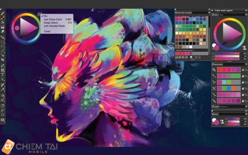 Ứng dụng vẽ Corel Painter 