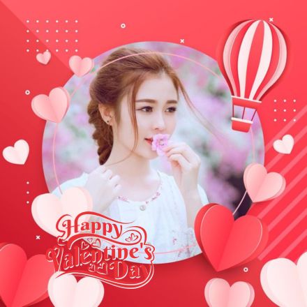 Khung avatar facebook kỷ niệm ngày lễ nghỉ tình nhân Valentines