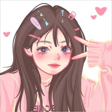 avatar facebook anime phái nữ cute