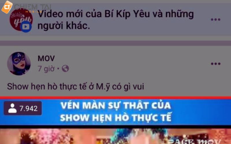 chọn video mà bạn muốn xem