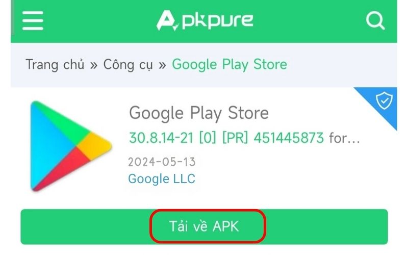 Tải File APK có sẵn để tải xuống