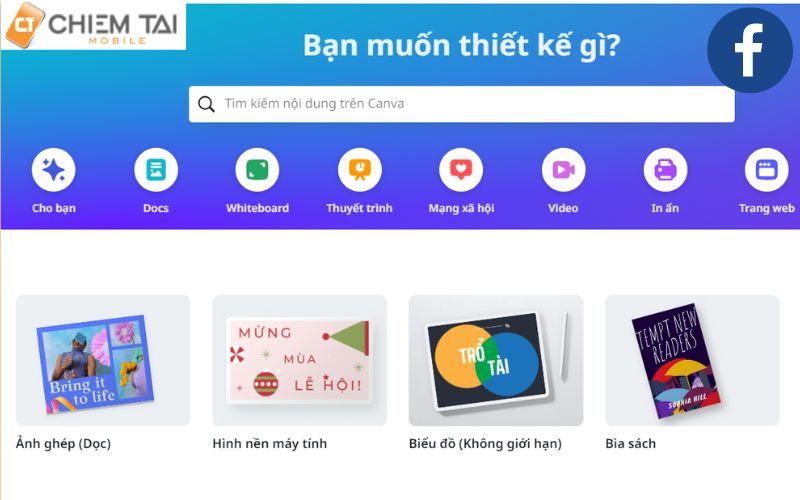 sử dụng công cụ Canva để chạy quảng cáo Facebook miễn phí