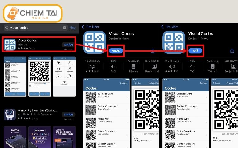 tải ứng dụng visual codes