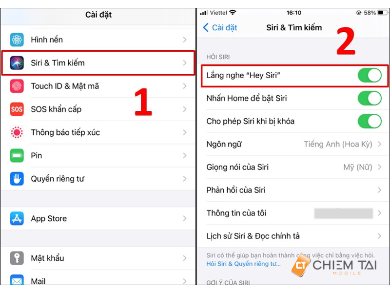 Cách kích hoạt Siri