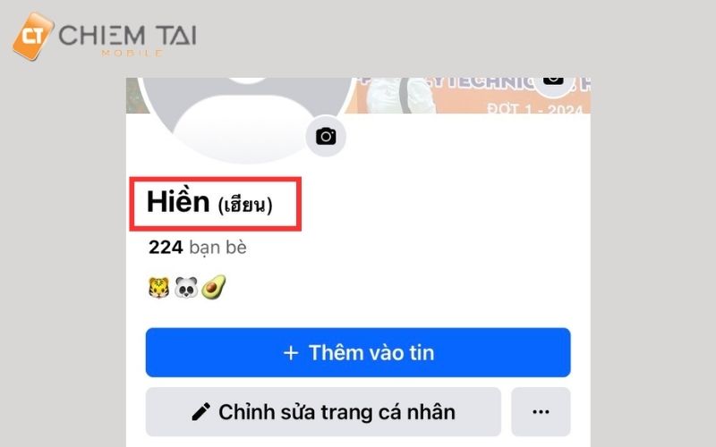 Cách đặt tên Facebook 1 chữ bằng điện thoại cực đơn giản