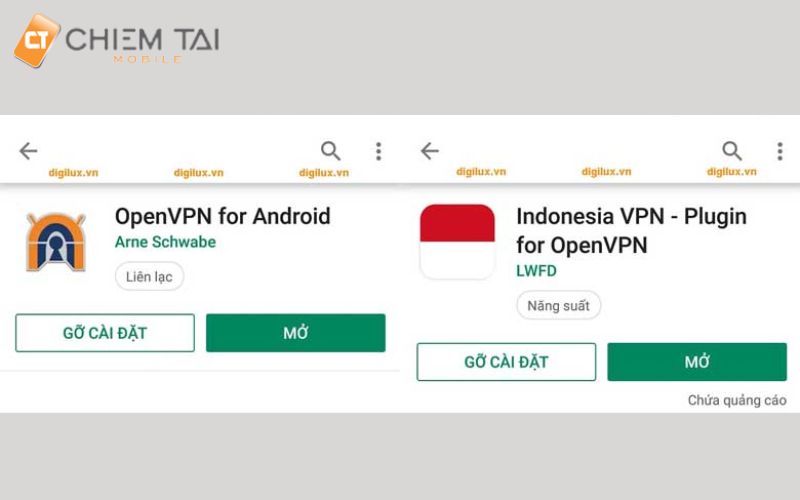 Tải OpenVPN for Android và Indonesia VPN Plugin for OpenVPN về điện thoại