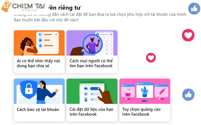 ấn vào mục cách mọi người có thể tìm bạn trên Facebook