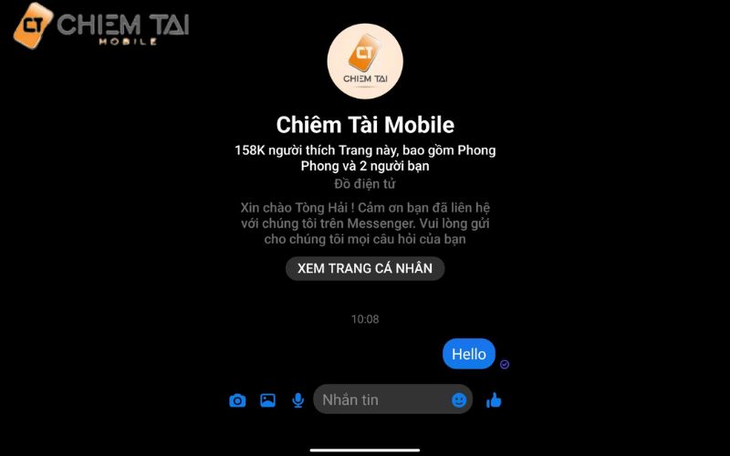 Bước 1: Mở Messenger và chọn vào tin nhắn nào mà bạn muốn gửi hàng loạt.