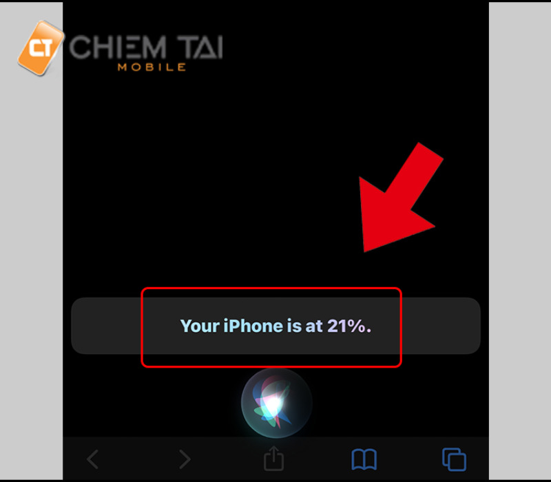 Cách hiển thị phần trăm pin iPhone bằng cách hỏi Siri