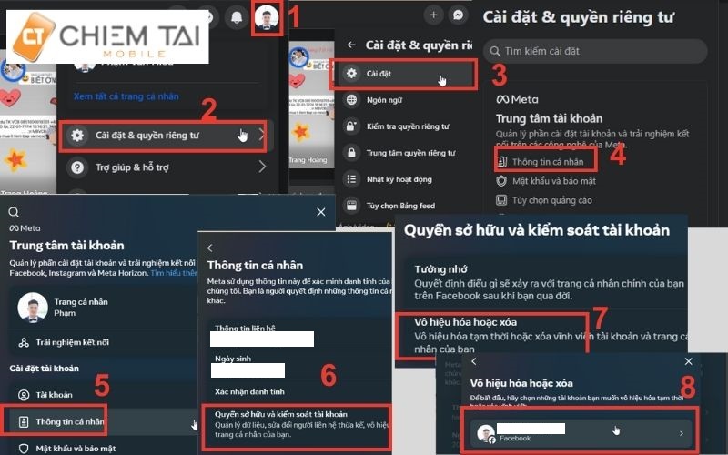 Các bước khóa tài khoản facebook trên máy tính