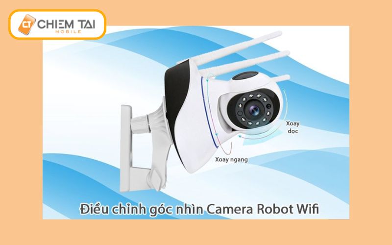 de chinh goc nhin tu phia camera khong day robot 360 do