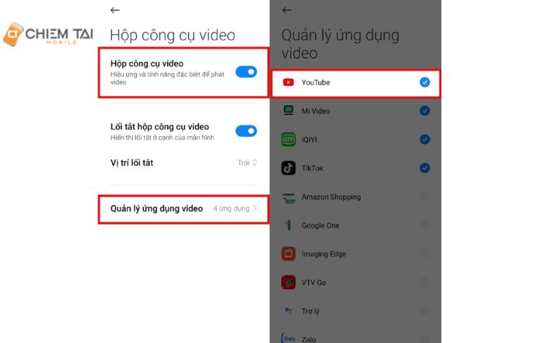 nghe youtube tắt màn hình xiaomi