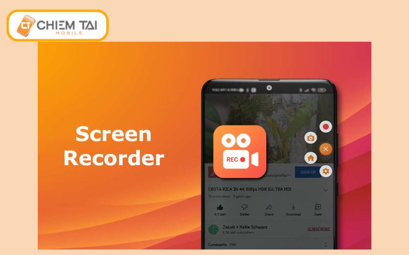 ung dung screen recorder quay video man hinh android