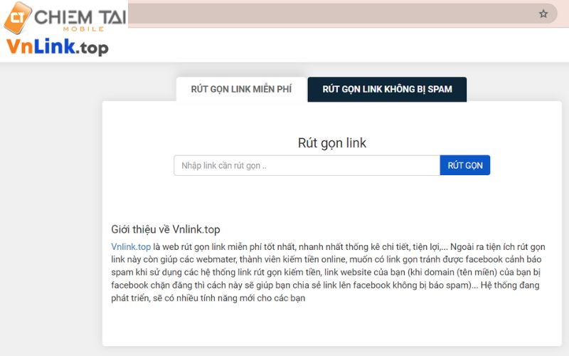 làm link gọn hơn qua trang web vnlink.top