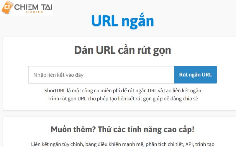 rút link qua trang web tinyurl.com