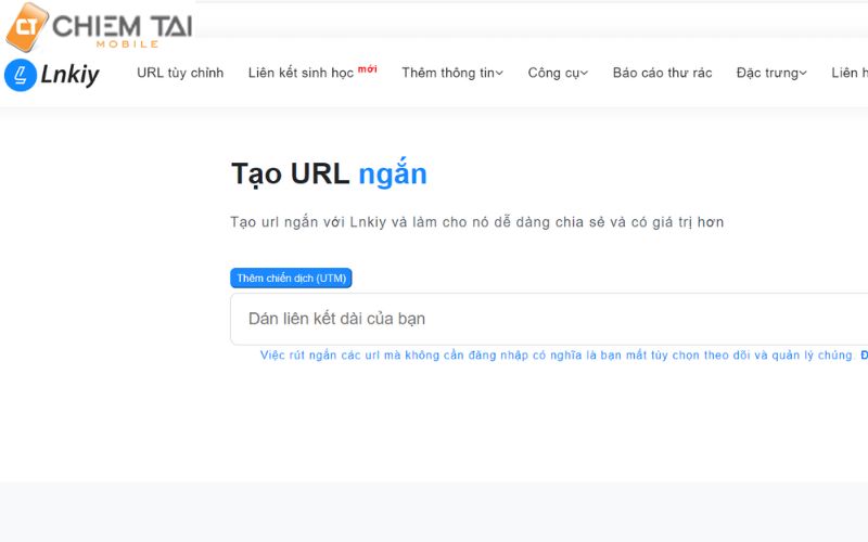 web rút gọn được nhiều loại link nhanh chóng 