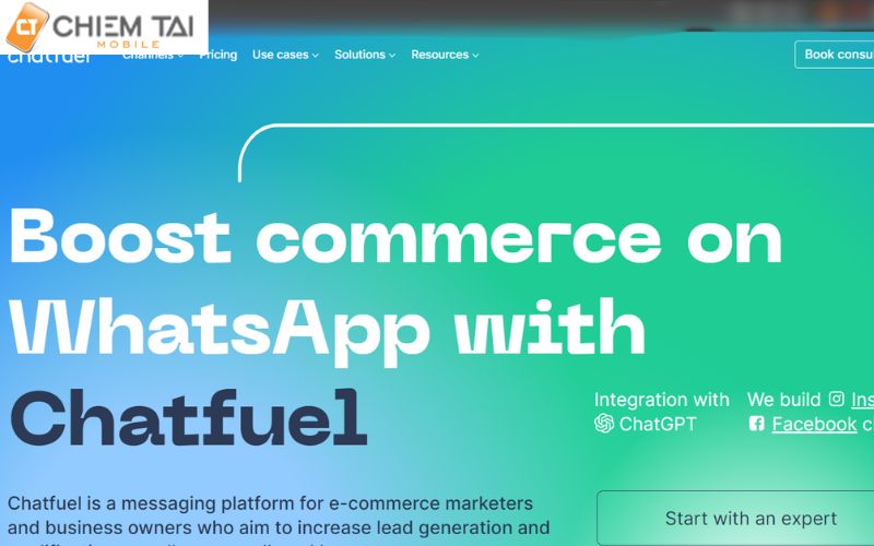 ChatFuel - phần mềm tạo chatbot chuyên nghiệp