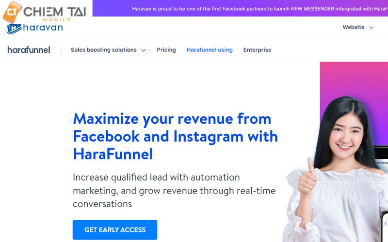 Harafunnel phần mềm chatbot do công ty tại Việt Nam phát triển