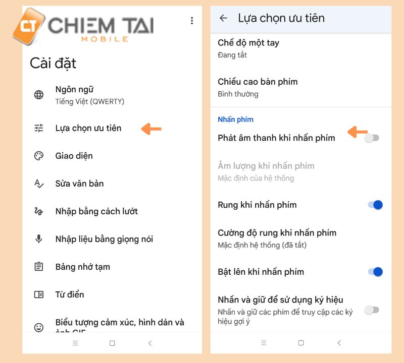 Mách bạn cách tắt âm bàn phím Xiaomi