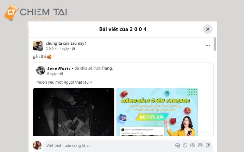 Mở ứng dụng Facebook  và tìm bài viết muốn ẩn bình luận