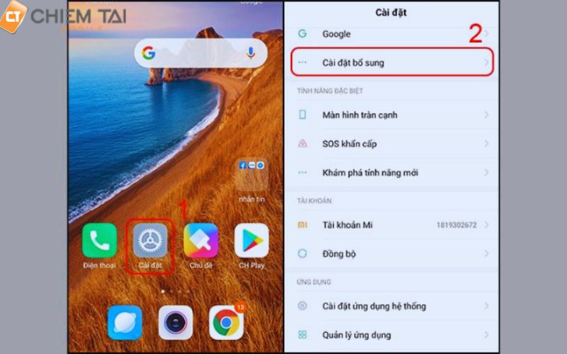 chỉnh bàn phím xiaomi