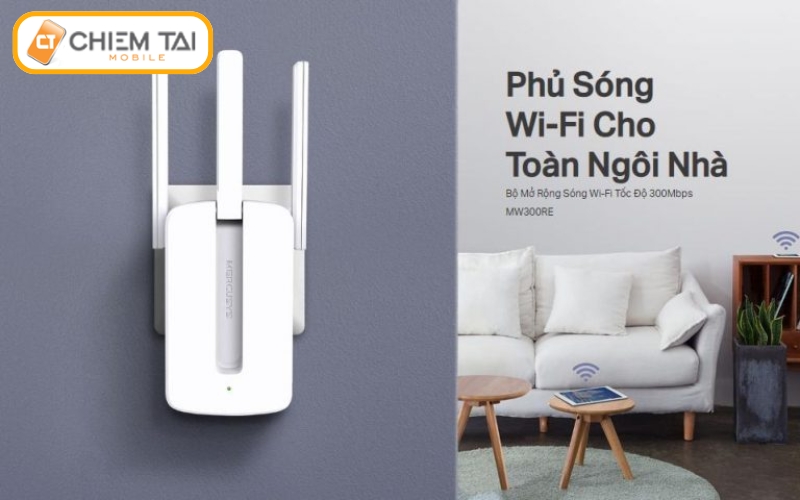 Lợi ích khi sử dụng bộ khuếch đại Wifi Mercury.cn