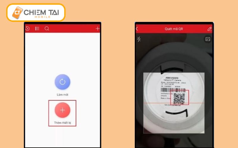 quet ma qr de ket noi camera hikvision