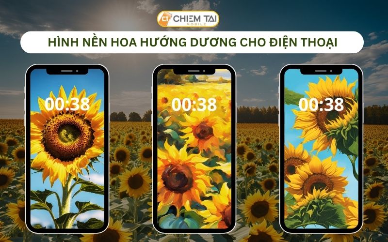 Hình nền hoa hướng dương cho điện thoại