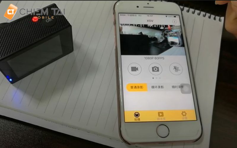 Sử dụng camera hành trình Xiaomi Yi trên điện thoại