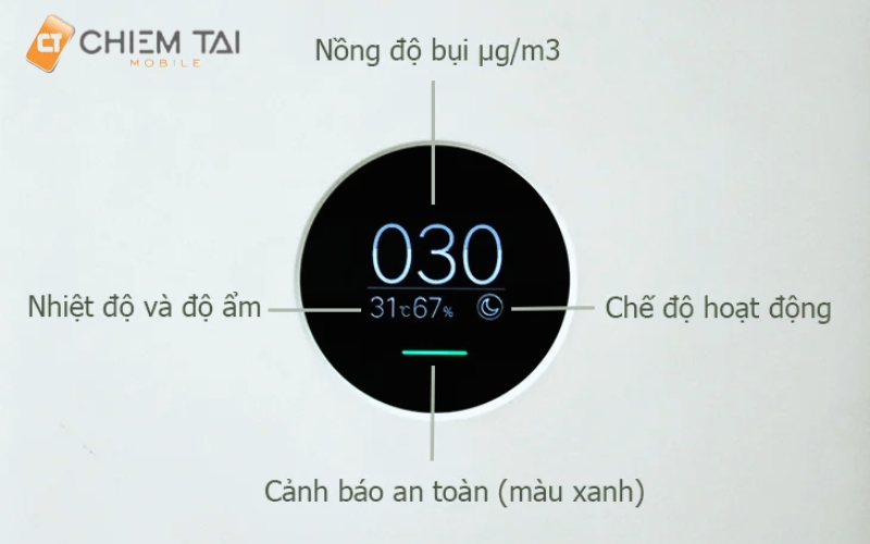 Cách thay đổi chế độ trên máy lọc không khí Xiaomi