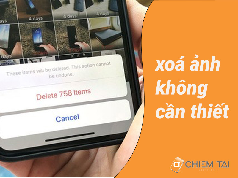 Xóa bớt các video, hình ảnh không cần thiết trong máy