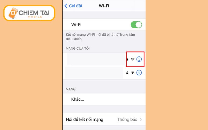 nhan vao bieu tuong chu i ben canh mang wifi