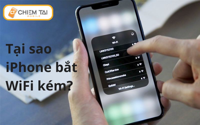 tai sao iphone bat wifi kem