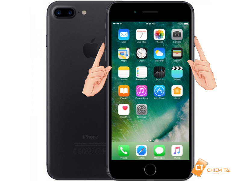 Khởi động lại iPhone bằng phím cứng thế hệ iPhone 7/7Plus