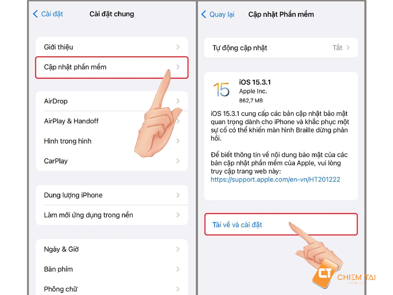 Nâng cấp iOS