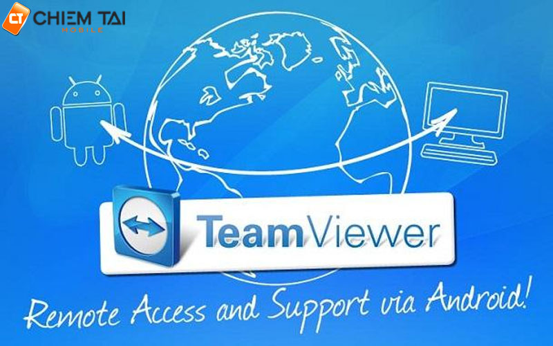 Ứng dụng kết nối màn hình điện thoại với máy tính TeamViewer