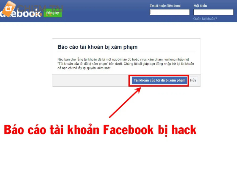 Xử lý nếu tài khoản Facebook bị hack