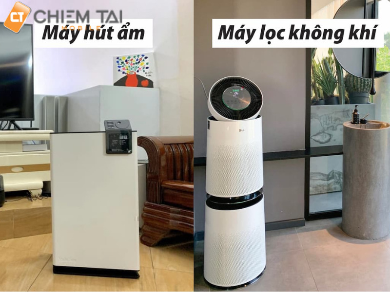 So sánh giữa máy lọc không khí và máy hút ẩm