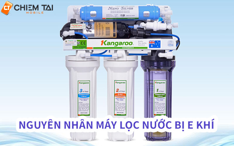 Những nguyên nhân dẫn đến máy lọc nước bị e khí