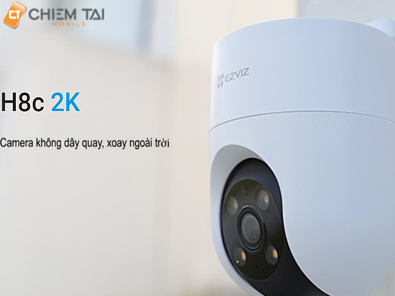 Camera IP Wifi ngoài trời Ezviz H8C 2K xoay 360 độ