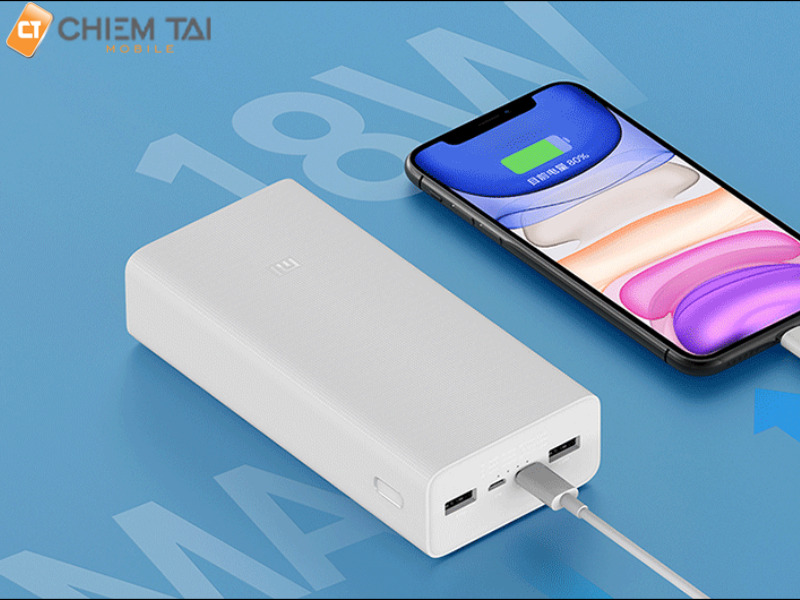 Kiểm tra tính năng sạc nhanh trên sạc dự phòng Xiaomi