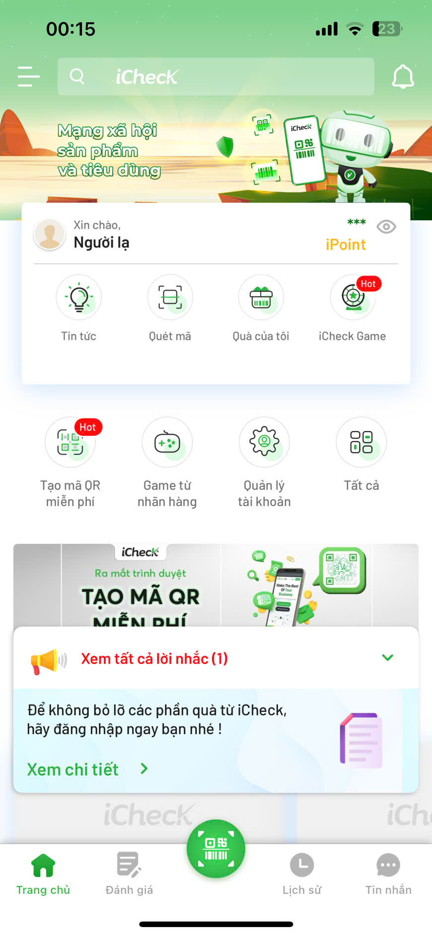 Hướng dẫn tra cứu mã sản phẩm bằng iCheck 3