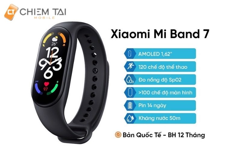 Review đồng hồ Xiaomi Mi Band 7