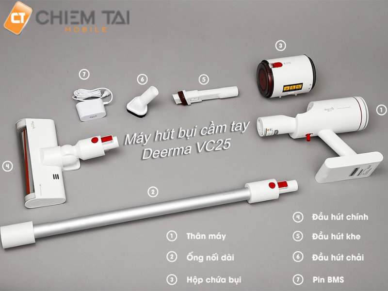 Máy hút bụi cầm tay Deerma VC25